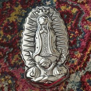 Our Lady of Guadalupe Pewter Wall Art. Made in Mexico ✨